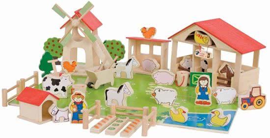Bigjigs 48 delige boerderij set - 0691621034156