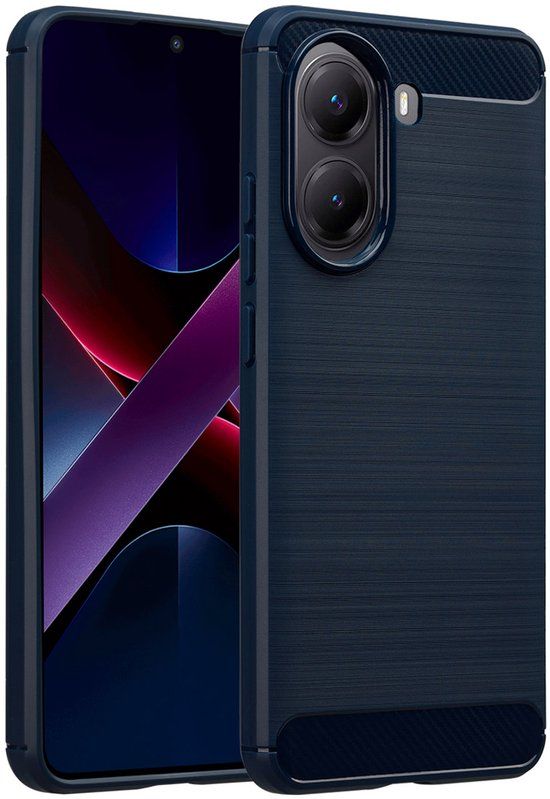 imoshion Brushed Backcover voor de Xiaomi Poco X7 Pro - Donkerblauw