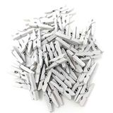 100 arkCRAFT 100 Mini houten pinnen (Wit)