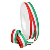 Morex Ribbon Polyester Grosgrain Gestreept Decoratief Lint, 20 Yard, Italiaans, 5/8"