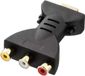 GelldG Convertisseur - HDMI vers 3RCA - Prend en charge 1080P - Connexion à 3 ports - Prend en charge la vidéo et l'audio composites HDMI vers AV - Convient aux téléviseurs HD, téléviseurs, caméscopes