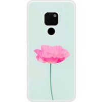 Huawei Bedrukt siliconen hoesje compatibel met Mate 20 Fleur Rose
