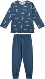 Sanetta Pyjama Krokodil lang Kids Blau
