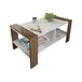 WELL HOME MOBILIARIO & DECORACIÓN Bijzettafel, 100% melamine gecoate spaanplaat, walnootwit