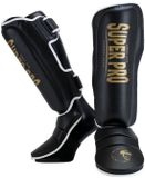 Super Pro Combat Gear Scheenbeschermer Protector SE Zwart/Goud/Wit Extra Large