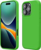 kwmobile telefoonhoesje geschikt voor Apple iPhone 16 Pro - Hoesje met siliconen coating - Smartphone case in limoengroen