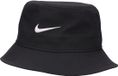 Nike Swoosh Bucket Hoed Fb5382-010 Zwart-wit Maat M
