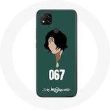 Maniacase Hoesjes voor Xiaomi Redmi 9C Inktvis Spel Kang Sae Byeok Gezicht