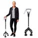 KMINA Ergonomische Viervoeter voor Ouderen, Verstelbaar, Zwaar en Robuust 1,5 kg, voor Gebruikers van Meer dan 1,55 m Hoogte, Gepatenteerd Design, Gemaakt in Europa
