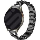 Strap-it Samsung Bracelet chaîne acier Samsung Galaxy Watch 4 Classic 46mm (noir)
