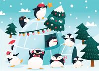 Bluebird Puzzle L'Igloo des Pingouins - 48 stukjes puzzle enfant