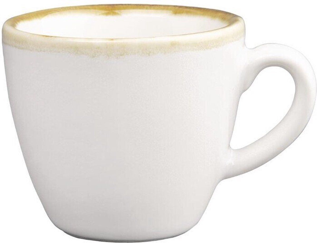 Olympia Kiln Espressokopjes Krijtwit 85ml (6 Stuks) - FB986
