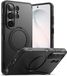 Ringke Alles - Hoesje Geschikt voor Samsung Galaxy S26 Ultra - Compatibel met MagSafe / Qi2 - Rugged Back Cover - Beschermhoes 360° Draaibare Magnetische Standaard - Zwart