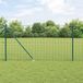 Euro-clôture avec piquets de sol 25 x 1 m Acier revêtu de PVC Vert Maille