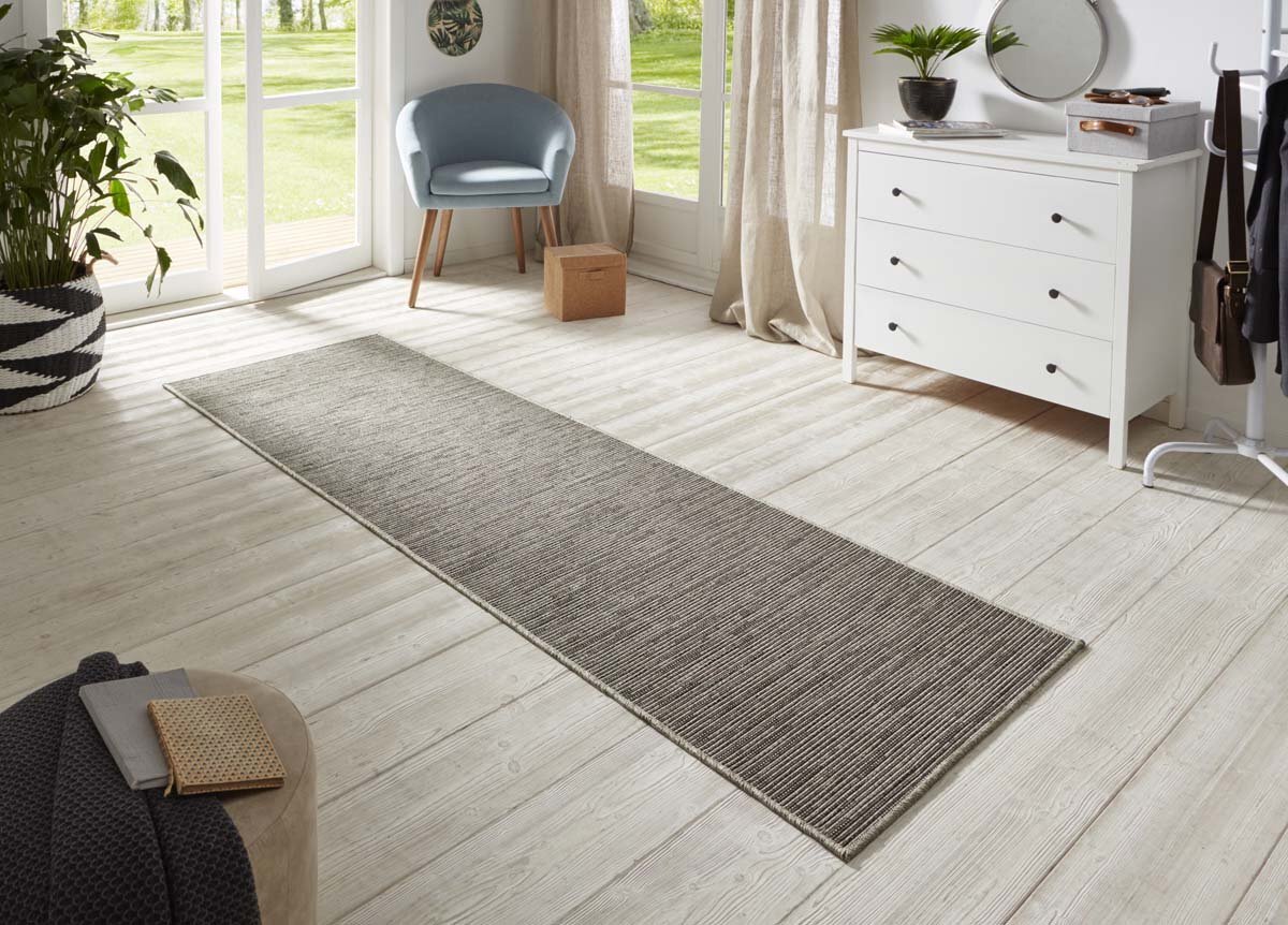 BT Carpet Loper binnen & buiten sisal-look Nature - multi/grijs 80x150 cm