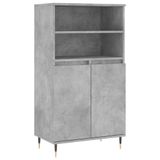 vidaXL Meuble haut 60x36x110 cm bois de particules gris béton