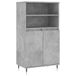 vidaXL Meuble haut 60x36x110 cm bois de particules gris béton