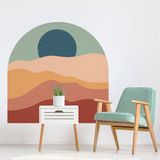 Ambiance Sticker Vooraf gelijmd vliesbehang met gigantische muurschilderingen - Duin en Sterren - 60x60cm
