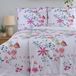 Ensemble de literie renforcé avec imprimé floral, 2x140x200 + 2x70x90, 100% coton