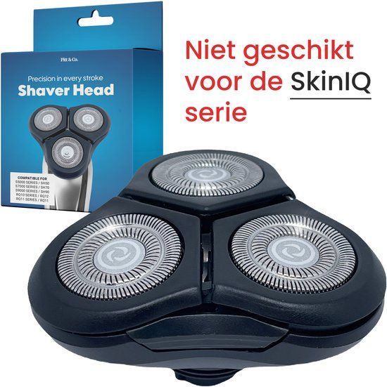 Pitt & Co. Scheerkop geschikt voor Philips Series 7000 series 5000 series 9000 – Geschikt voor Philips RQ11 RQ12 RQ10 SH89- Zwart