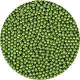 BrandNewCake® Suikerparels Metallic Groen Ø 4mm 80gr