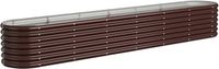 vidaXL Plantenbak 260x40x36 cm Gegalvaniseerd Staal Bruin