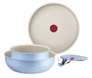 Tefal Ingenio L8274S04 pannenset 4 stuk(s) Lichtblauw Aluminium