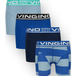 Vingino Boys B-so26 Blue 4pack Boxer Seascape Blue
