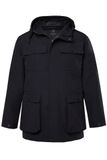 JP 1880 Heren Regenjas Waterdicht Capuchon Blinde Rits Navy Blauw Maat 3XL