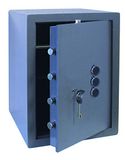 Bricard 82574 Kluis met sleutel + knopen, 36 x 49 x 40 cm, om neer te zetten, 47 kg, 58 l