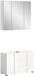 Xonox.Home Vira badkamermeubel incl. verlichting wit melamine 38x56x34 cm