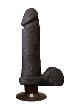 Doc Johnson Realistic Cocks - UR3 - Vibrating 8 Inch - Black