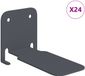 vidaXL Onzichtbare Zwevende Plank Antraciet 24 stuks