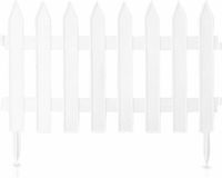 Prosperplast Tuinhekjes - 7x stuks - kunststof - 320 cm - wit