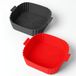 Sans marque 2 pièces moule de cuisson en silicone pour friteuse à air 19x19x5 cm