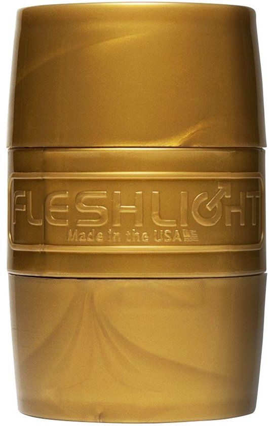 Fleshlight Quickshot Stamina Pocket Masturbator - Gold/Pink
