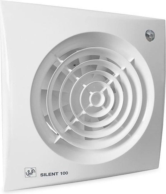 Soler & Palau Silent 100CRZ Ø 100mm Badkamerventilator - Wit - Met Timer