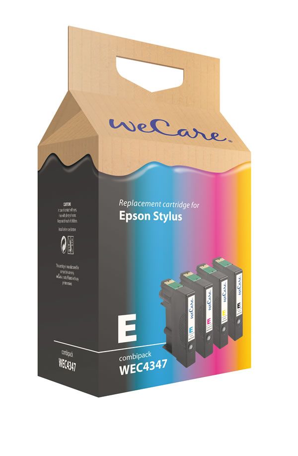 wecare T071540 - Inktcartridge - Multi Color - 4 stuks