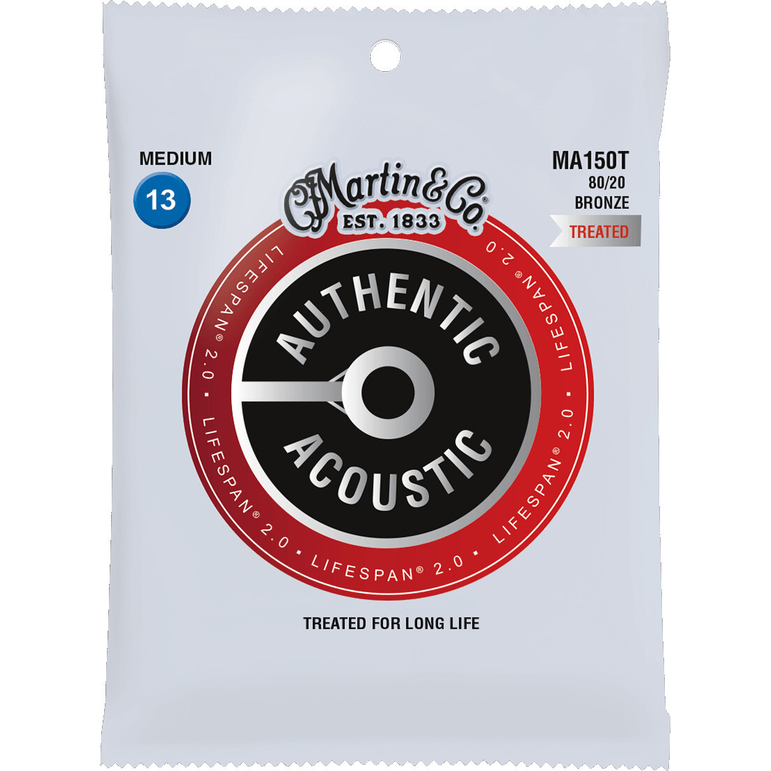 Martin Strings MA150T Authentic Lifespan 2.0 80/20 Bronze