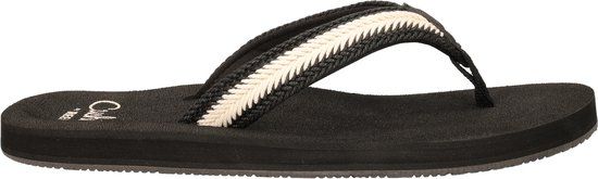 Reef Baja Maria Dames Teenslippers Zwart Maat 37.5