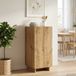 vidaXL Dressoir Artisanaal eiken 33,5 x 34,5 x 75 cm Bewerkt hout