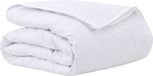 vidaXL Dekbedovertrek 2-en-1 Blanc 155 x 200 cm Coton Plume
