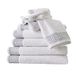 GC GAVENO CAVAILIA Handdoekbaalset 500 g/m² | 8-delige handdoekenset | 2 handdoeken + 2 badhanddoeken + 4 gezichtshanddoeken | Familiepakket Egyptische katoenen handdoekenset | wit