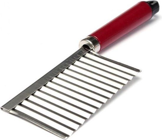 Multifunctioneel Keuken Kartelmes - Gekartelde Dunschiller / Groentesnijder / Patatsnijder / Frietsnijder / Chipsmaker / Keukenmes / Aardappel Snijder