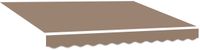 vidaXL - Tissu de remplacement - parasol - pour - 4x3 - m - Taupe - Polyester
