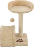 vidaXL Kattenkrabpaal met sisal krabpaal 40 cm beige en bruin