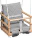 Pasy Polska Balançoire en bois pour enfants avec coussin pour maison de jardin 4 en 1