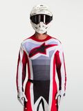 Alpinestars Maillot Techstar Maven 2027 Fire Red White Lavender Black, Taille: XXL