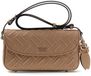 GUESS Sally Convertible Xbody Flap Schoudertas Beige Lichtbruin