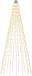 vidaXL Guirlande pour sapin avec piquets de terre, 270 LED, Blanc chaud